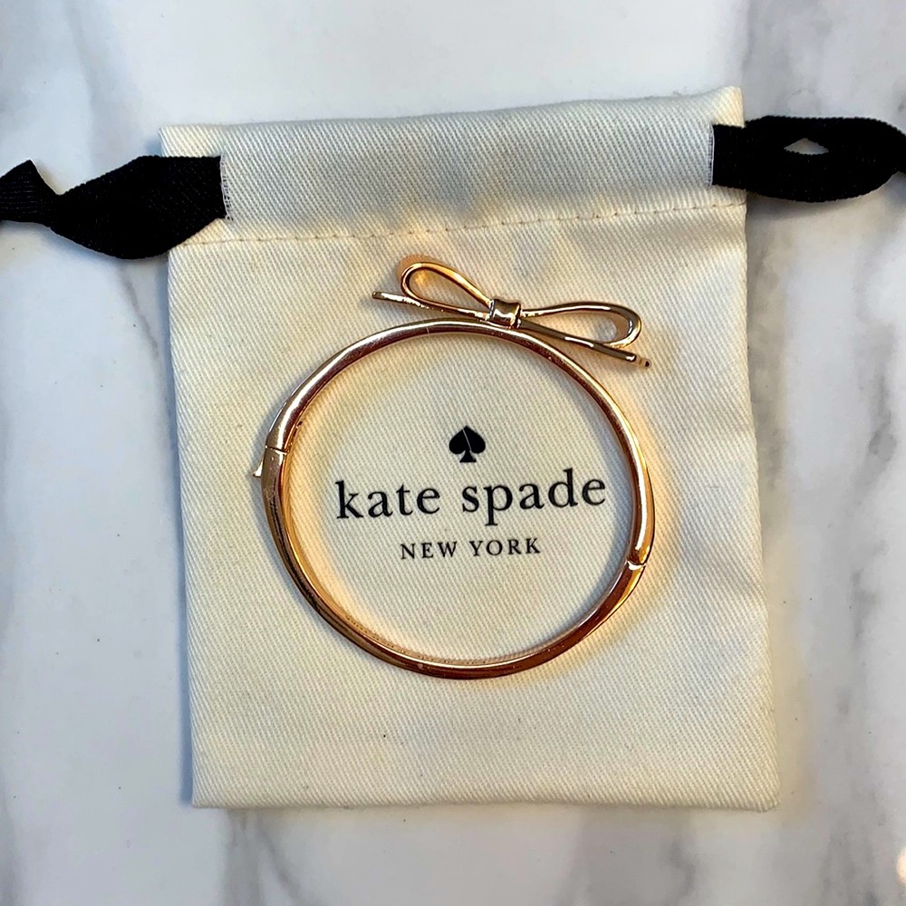 Kate Spade Love Note Bow Bangle with Bag